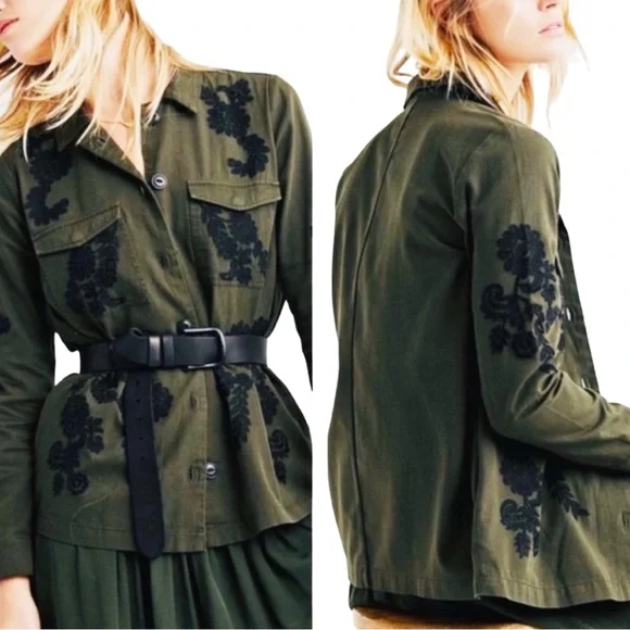 Lucky Brand Jackets Coats Lucky Brand Embroidered Utility